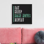 スリープ食べメイクの移動を繰り返す – Entrepeneur キャンバスプリント (インサイチュ (リビング))