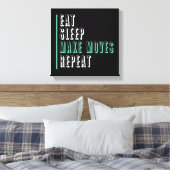 スリープ食べメイクの移動を繰り返す – Entrepeneur キャンバスプリント (インサイチュ (寝室))