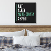 スリープ食べメイクの移動を繰り返す – Entrepeneur キャンバスプリント (インサイチュ (寝室))