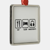 スリープ食べメイクビート メタルオーナメント (右)