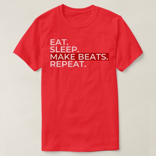 スリープ食べメイクビート Tシャツ (デザイン正面)