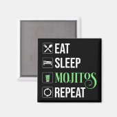スリープ食べモジトス繰り返し マグネット (正面/裏面)