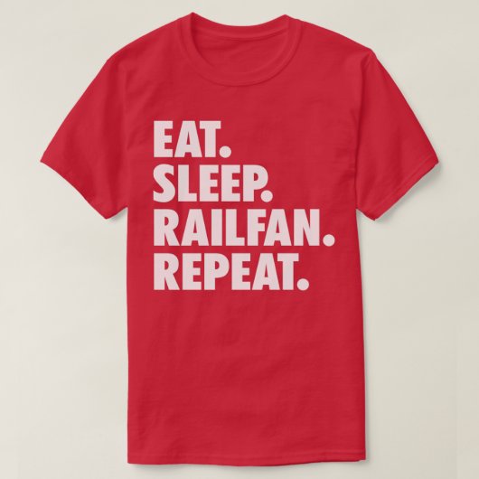 スリープ食べライファンのリピート Tシャツ (デザイン正面)