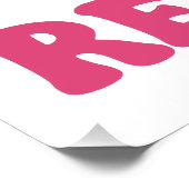 スリープ食べラブリピートバレンタインデーさくらんぼハート ポスター (コーナー)