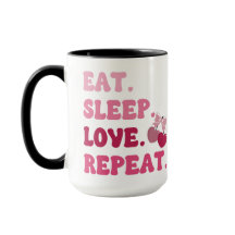 スリープ食べラブリピートバレンタインデーさくらんぼハート