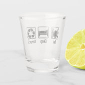 スリープ食べリサイクル ショットグラス (裏面)