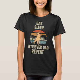 スリープ食べリトリーバーパパリピードゴールデンリトリエバーDo Tシャツ