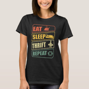 スリープ食べリフィリフトリピート店フリーマーケットスリフチン Tシャツ