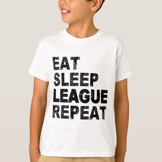 スリープ食べリーグリピート Tシャツ (正面)
