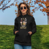 スリープ食べレトロゲームリピート – ヴィンテージゲーマーフーディ パーカ