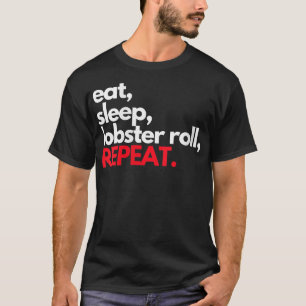 スリープ食べロブスター転がリピーメーンロブスターギフト Tシャツ