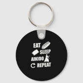 スリープ食べ合気道リピートギフトアイディア キーホルダー (正面)