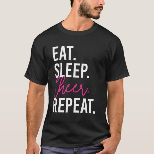 スリープ食べ応援リピートチアリーティング Tシャツ (正面)