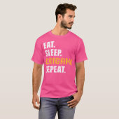スリープ食べ折り紙リピート Tシャツ (正面フル)