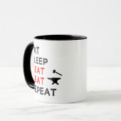 スリープ食べ熱ビートリピート マグカップ (正面左)