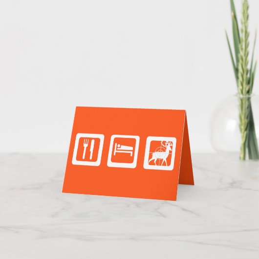 スリープ食べ狩りオレンジとホワイト カード (正面)