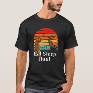 スリープ食べ狩り動物ストーカーライフスタイルグランターH Tシャツ