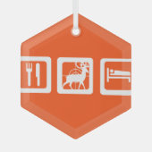 スリープ食べ狩り ガラスオーナメント (正面)