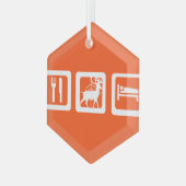 スリープ食べ狩り ガラスオーナメント (正面左)