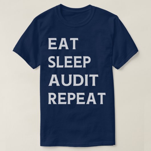 スリープ食べ監査の再監査監査 Tシャツ (デザイン正面)