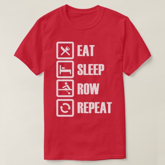 スリープ食べ行の繰り返し6 Tシャツ (デザイン正面)