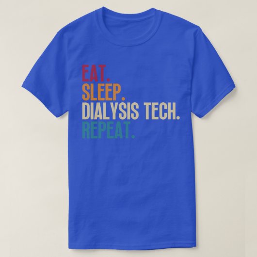 スリープ食べ透析テックリピート12 Tシャツ (デザイン正面)