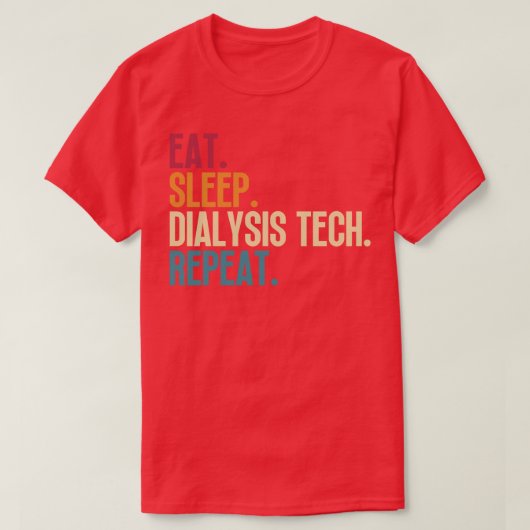 スリープ食べ透析テックリピート12 Tシャツ (デザイン正面)