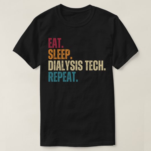 スリープ食べ透析テックリピート2 Tシャツ (デザイン正面)