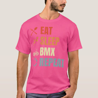 スリープ食べBMXリピートBMX恋人 Tシャツ