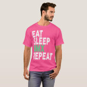 スリープ食べBMXリピートBMX Tシャツ (正面フル)