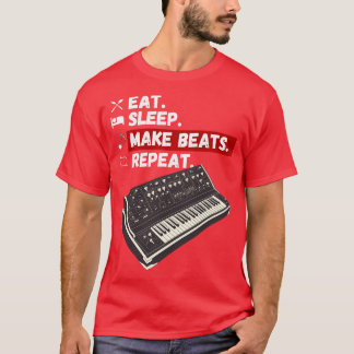 スリープ食べMakeビートの繰り返し Tシャツ