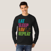 スリープ食べRAVリピート Tシャツ (正面フル)