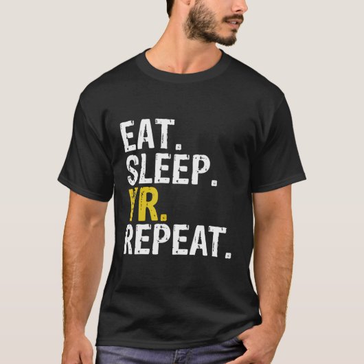 スリープ食べVr繰り返しプレゼント Tシャツ (正面)