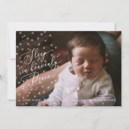 スリープ・イン・ヘブンリー・ピース・ホリデー・バース・アナウンス 招待状