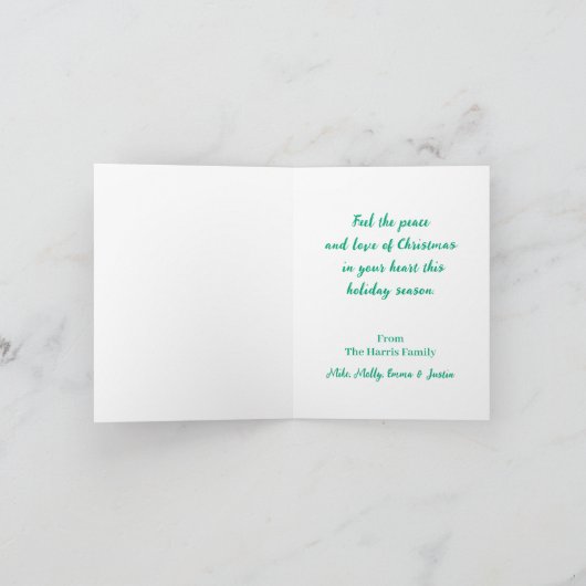 スリーベアのクリスマス シーズンカード (内部)