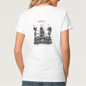 スリーベストフレンドスケルトン Tシャツ (裏面)