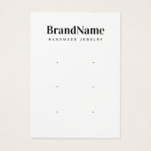 スリーペアイヤリングサンキューカード (裏面)