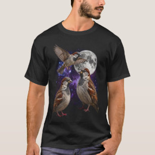 スリーホオロキ ツキ ムーン ヴィンテージ スペース コア レトロ Tシャツ