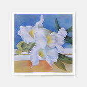 スリーホワイトスナップドラゴン紙ナプキンス スタンダードカクテルナプキン (正面)