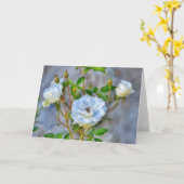 スリーホワイトローゼアートノートカード カード (黄色い花)