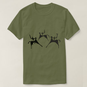 スリーホースメン – ペトログリフスロックスケッチ Tシャツ