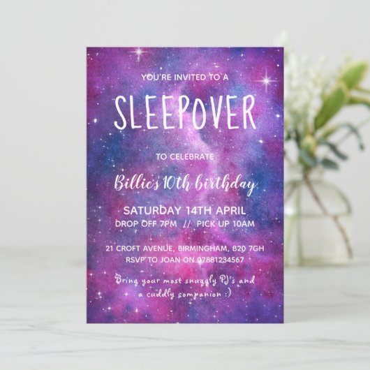 スリーポバウォーターカラー銀河系アンドスターズ 招待状 (スタンド正面)