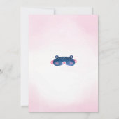 スリーポバーガールスランバーパーティー誕生日招待状 招待状 (裏面)