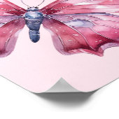 スリーポバーガール誕生日パーソナライズされたへようこそ ポスター (角)