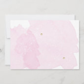 スリーポバースランバーパーティーガールスパピンク誕生日 招待状 (裏面)