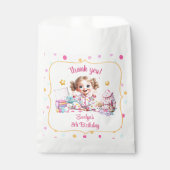 スリーポバースランバーパーティーピンクカワイガール水玉模様 フェイバーバッグ (正面)