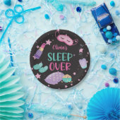 スリーポバースランバーパーティーピンクパープルトゥイーン紙pl ペーパープレート (パーティー)