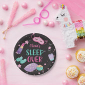 スリーポバースランバーパーティーピンクパープルトゥイーン紙pl ペーパープレート (パーティー)