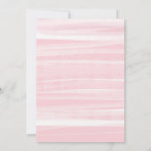 スリーポバースランバーパーティーピンク金ゴールドキリン誕生日 招待状 (裏面)