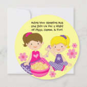 スリーポバースランバーパーティーラウンド誕生日招待状 招待状 (裏面)